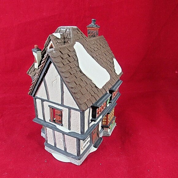 Vintage Dept 56 Dickens Village Tutbury Printer Lighted 55689 Retired 1990 - Picture 5 of 7